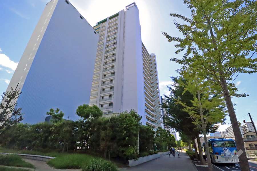 アクアリーナ川崎ヴェルデタワーの外観(北西側から)