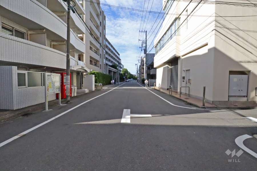 敷地の東側前面道路