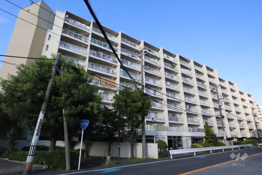 鹿島田セントラルマンションの外観(南西側)から　