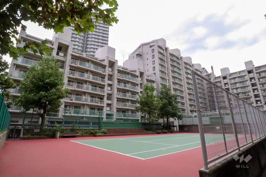 パークシティ新川崎東三番街F棟の外観(北東側から)