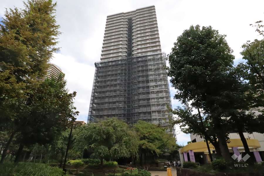 パークシティ新川崎東二番街G棟の外観(北西側から)