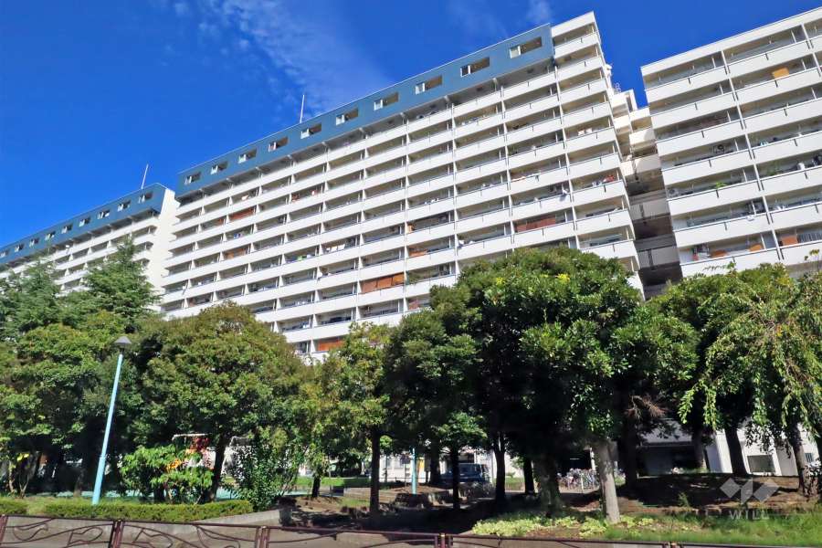 河原町団地14号棟の外観（南西側から）