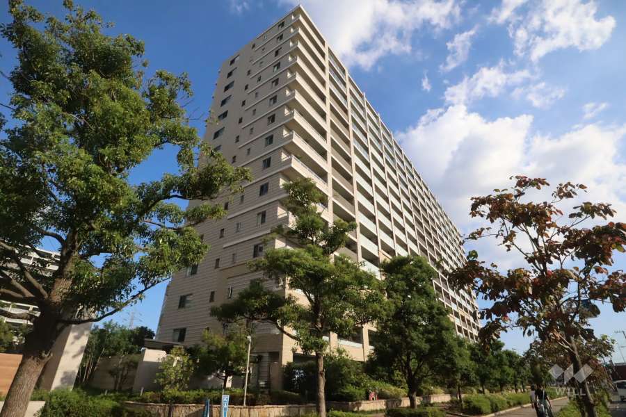 クレストプライムレジデンス アベニュー壱番街の外観（北西側から）