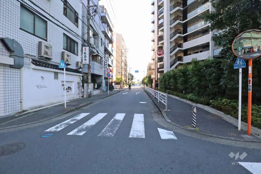 敷地東側の前面道路