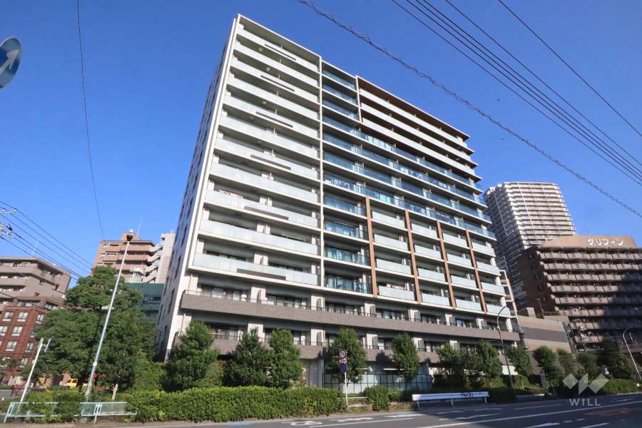 プラウド川崎柳町の外観（北西側から）