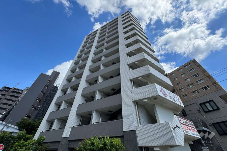 スパシエ川崎ウエストの外観（南西側から）