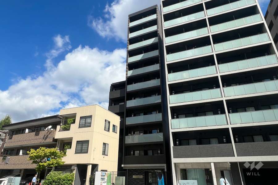 クラリッサ川崎ブルーノの外観（南側から）