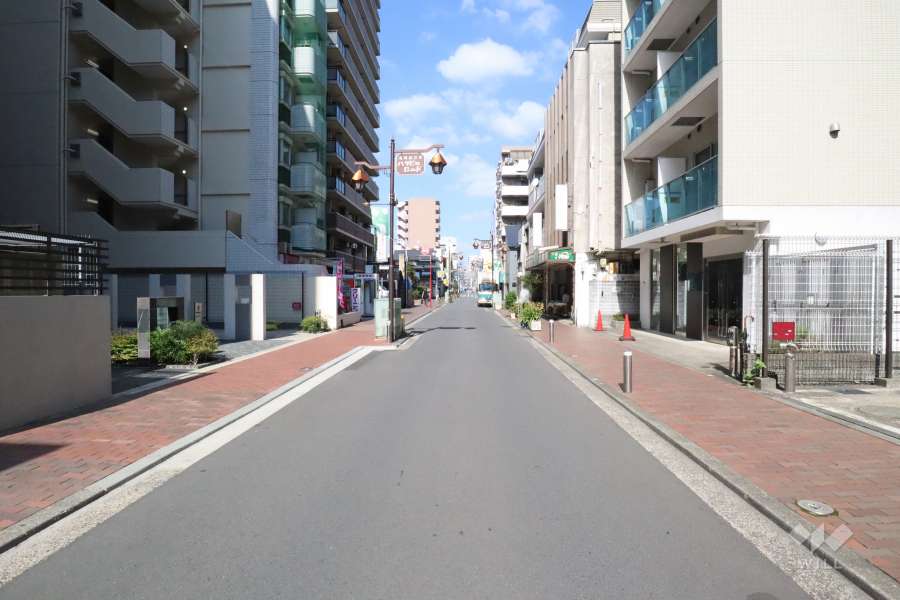 敷地東側の前面道路　