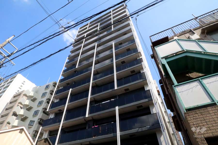 プレシス川崎レジデンスの外観(南西側から)