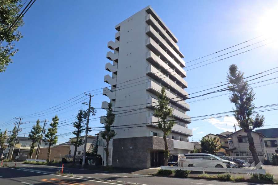 クレヴァンス川崎鹿島田の外観（北側から）