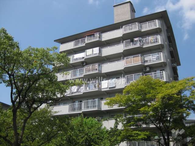 芦屋緑2住宅 4号棟の外観（南東側から）