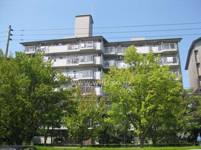 芦屋緑2住宅 7号棟の外観（南側から）