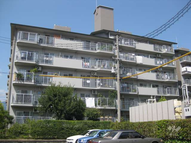 芦屋緑2住宅 12号棟の外観（南側から）