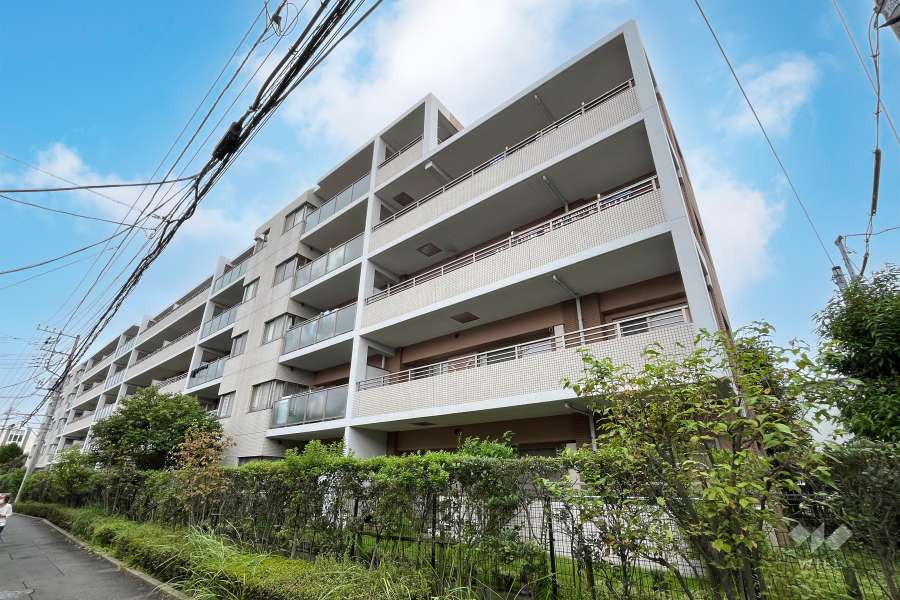 アクエージュ多摩川の外観（南東側から）