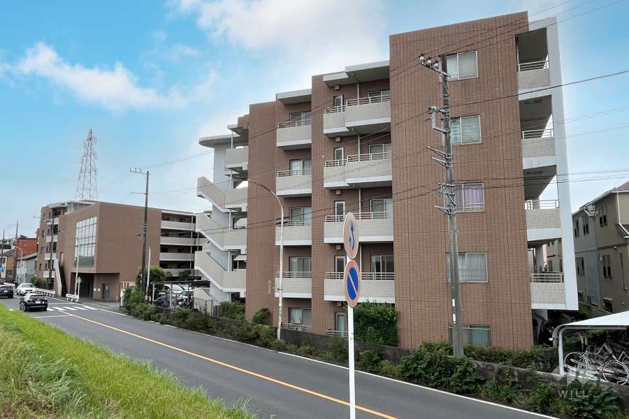 アクエージュ多摩川の外観（北西側から）