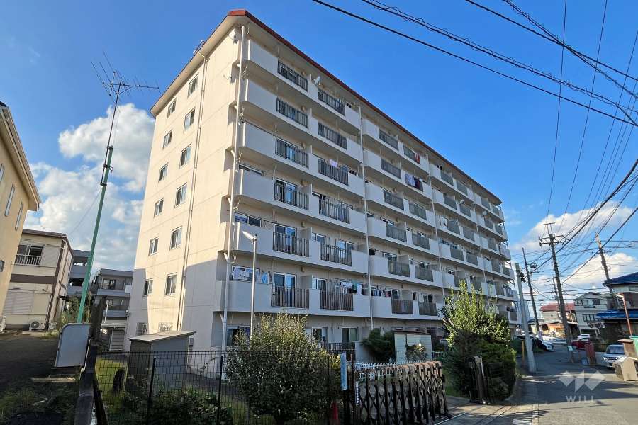 京王向ヶ丘マンションの外観（南側から）