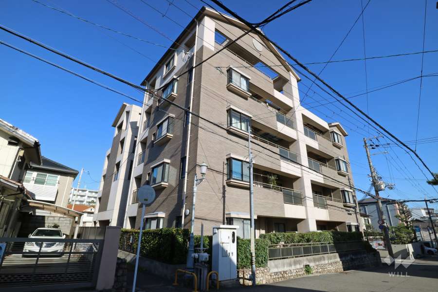 パラツィーナセシリア逆瀬川の外観（南側から）