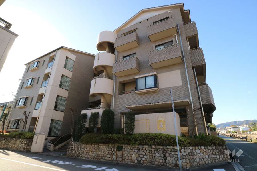 パラツィーナセシリア逆瀬川の外観（北側から）