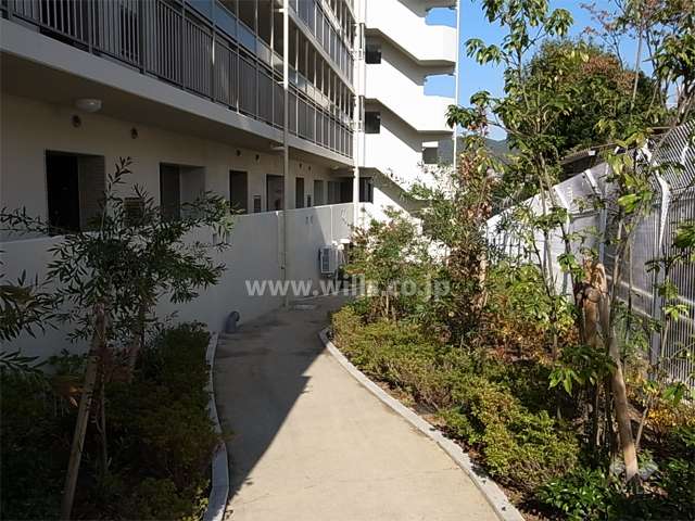 共用部分には植栽スペースが多く取られています。