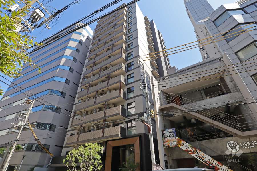 ファインレジデンス大阪本町の外観（北西側から）