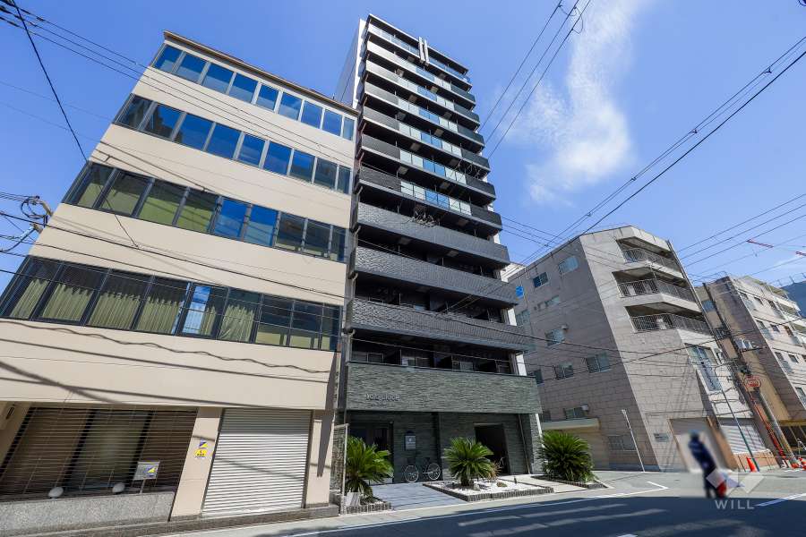 ララプレイス大阪新町ヴェレの外観（南西側から）