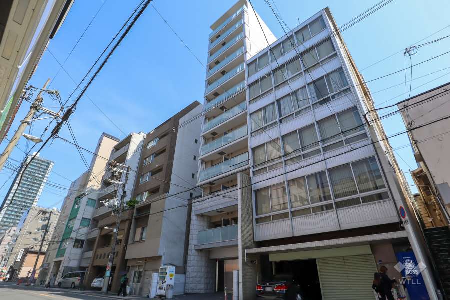エスライズ北堀江スワンの外観（北西側から）