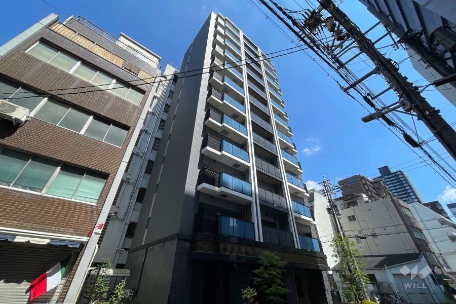 ソルティア天満橋WESTの外観(南西側から)