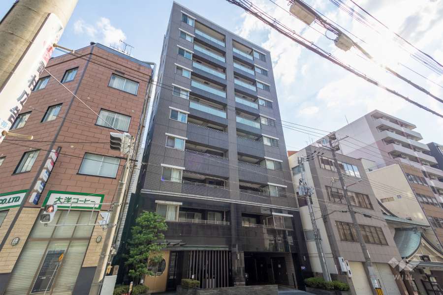 CONOE谷町4丁目の外観（北東側から）