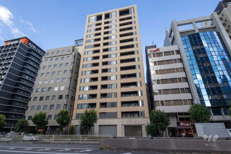 ウェリス大手前の外観（南西側から）