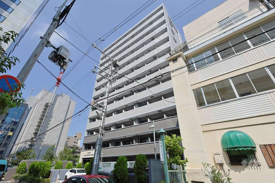 エスリード野田阪神駅前の外観（北東側から）