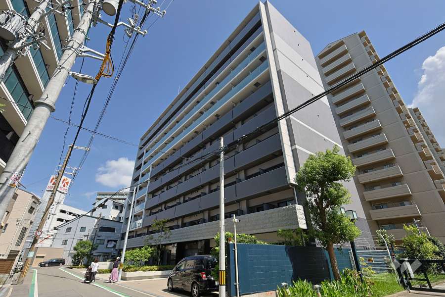 サムティ福島NORTHの外観（南西側から）