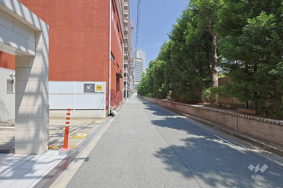 敷地南東側の前面道路