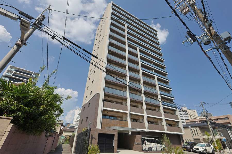 ワコーレ福島野田ザ・レジデンスの外観（南西側から）