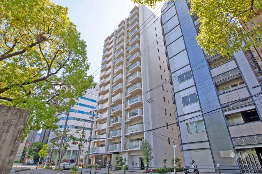 ザ大阪レジデンス梅田扇町公園の外観（北東側から）