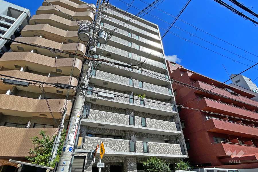 エスリード天神橋の外観(南西側から)