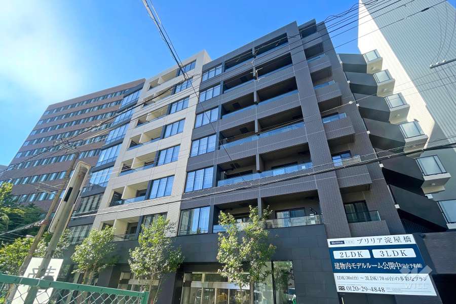ブリリア淀屋橋の外観(北西側から)