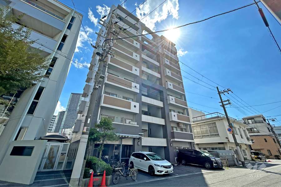ベルデフラッツ梅田北の外観(北側から)