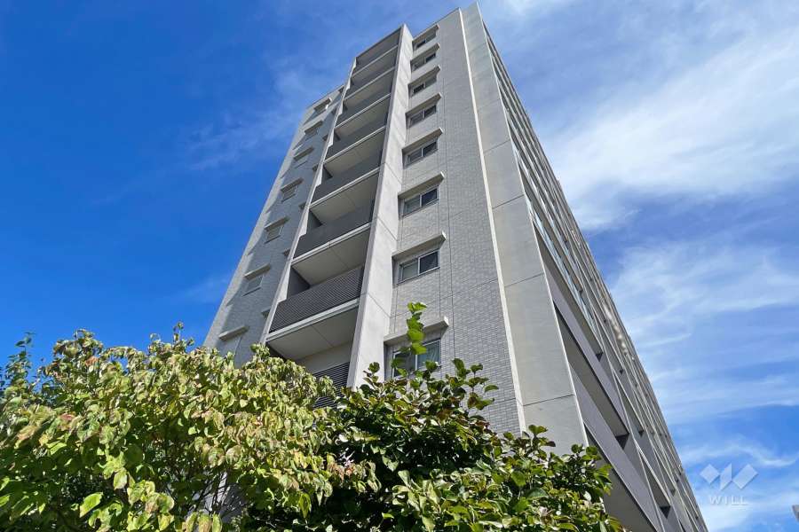 アークレジデンス梅田北の外観(南西側から)