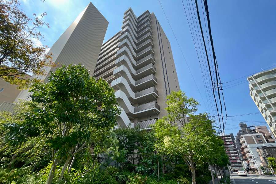 パークホームズノースゲートスクエアの外観(北東側から)