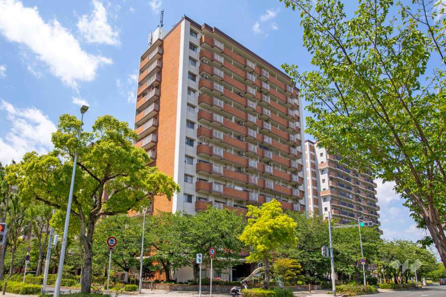 淀川リバーサイドタウン桜コーポ11棟の外観（南東側から）