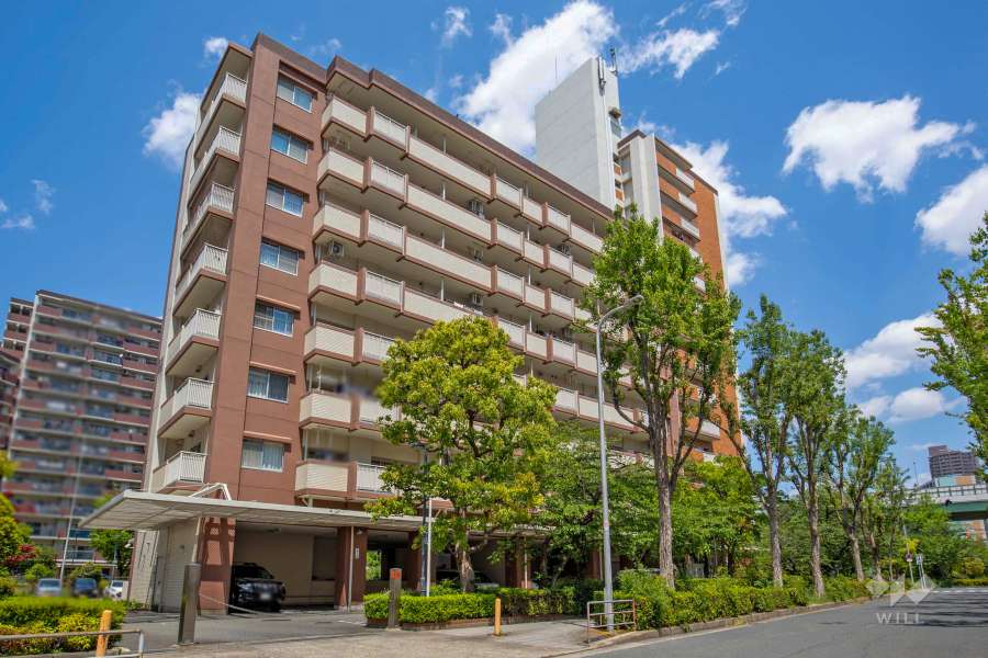 淀川リバーサイドタウン桜コーポ11棟の外観（南西側から）