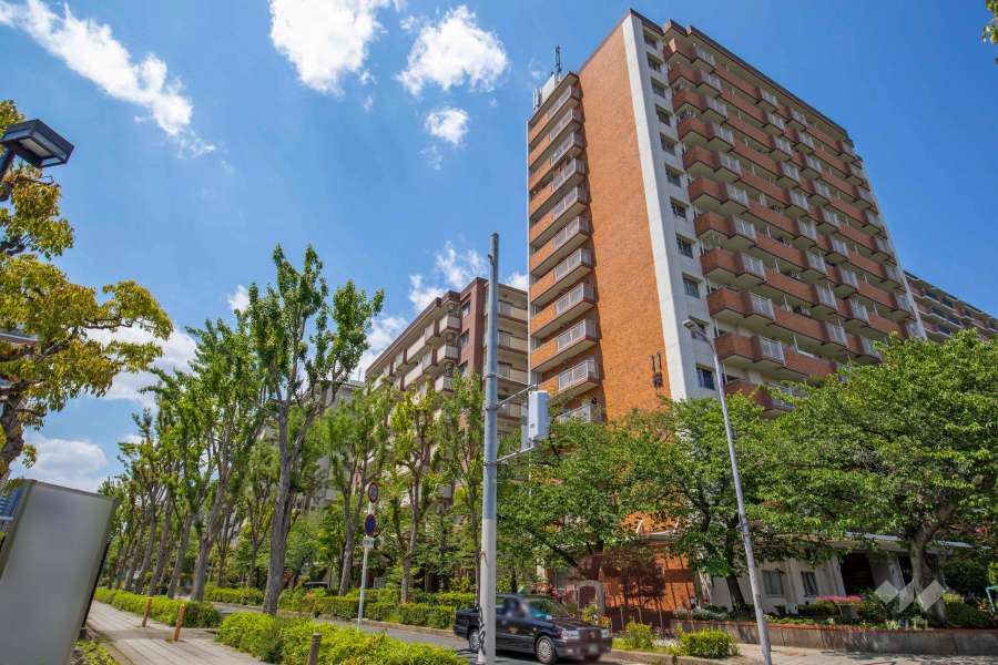 淀川リバーサイドタウン桜コーポ11棟の外観（南東側から）