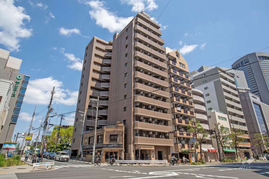 ラナップスクエア天満プライムの外観（西側から）