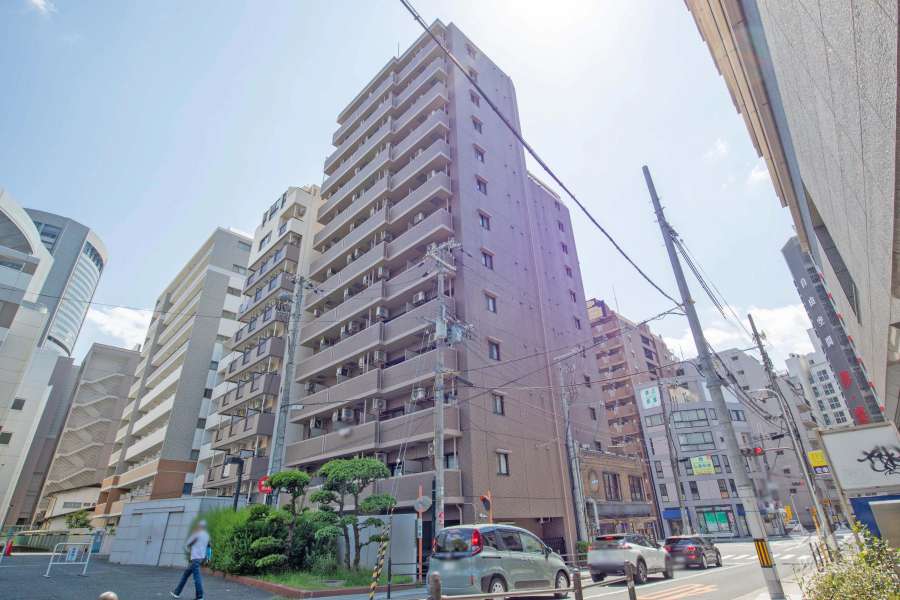 ラナップスクエア天満プライムの外観（北東側から）