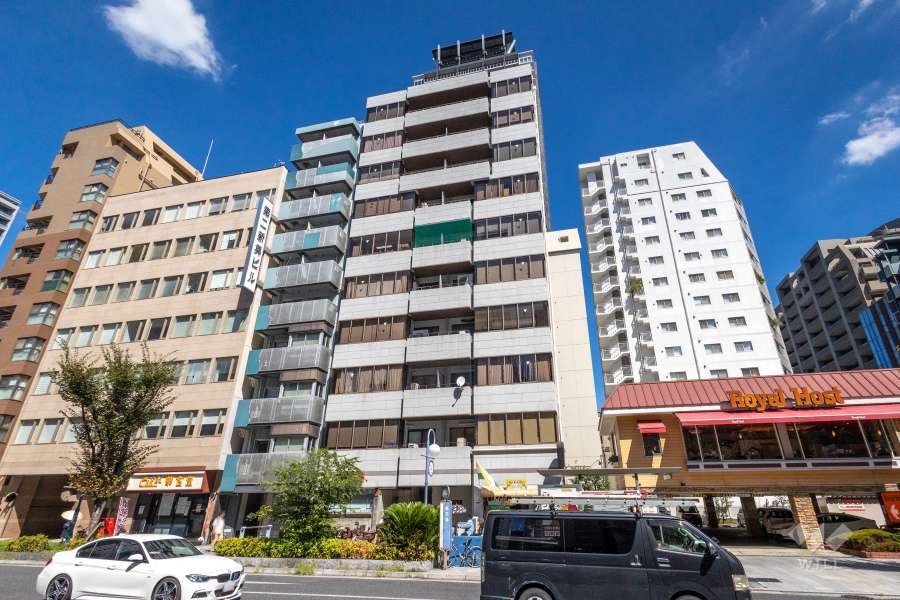 ダイアパレス南森町の外観（南東側から）