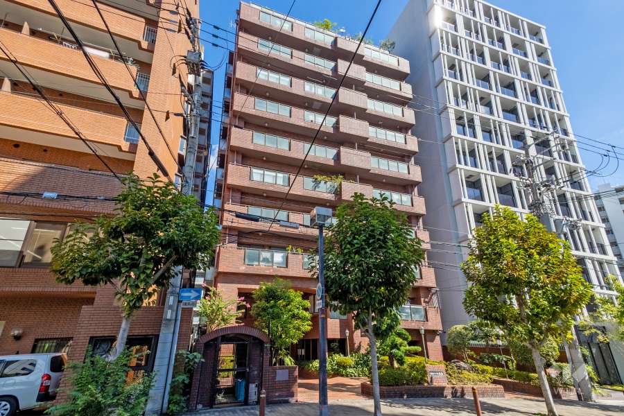 サンメゾン与力の外観（南西側から）