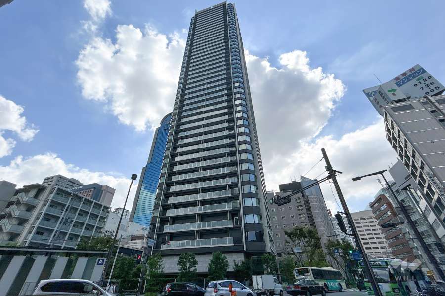 ザファインタワー梅田豊崎の外観（南西側から）