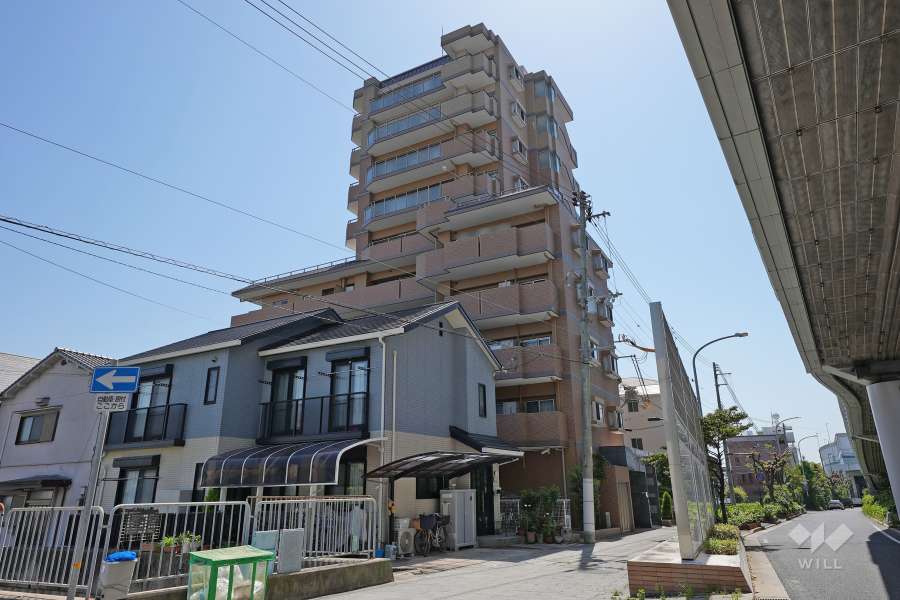 グランパレ夙川香櫨園の外観（北東側から）