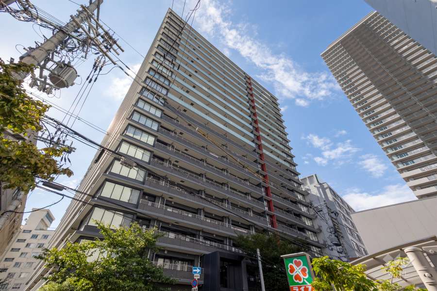 ロジュマンタワー梅田の外観（南東側から）