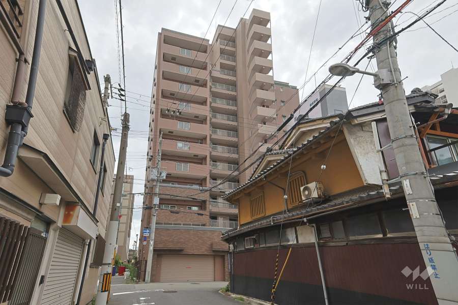 グランドメゾン安堂寺の外観（北側から）